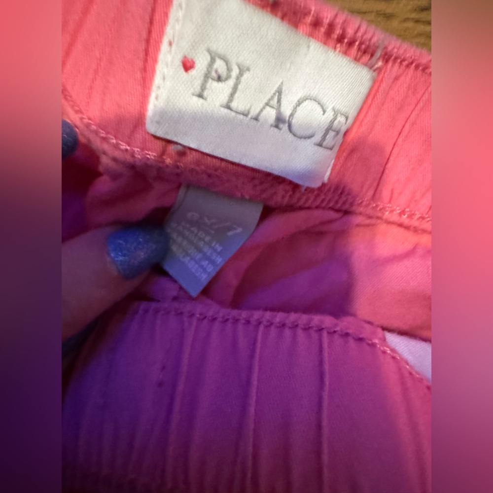 Girls bundle 6-8 S- M children’s place shorts & tie dye tank - Picture 3 of 9